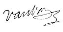 Markýz Sébastien Le Prestre de Vauban – podpis