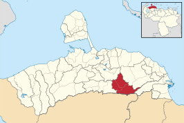 Locatie van de gemeente in Falcón