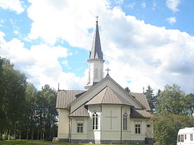 Ilustrační obrázek k článku Viekijärvi Church