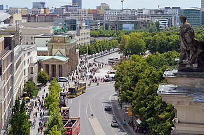 Seen from the rooftop terrace of the Reichstag building