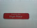 The name plate of 390017-"Virgin Prince"