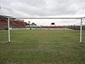 Vue de derrière les buts