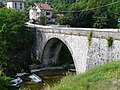 Ponte San Giorgio e torrente Lemme, Voltaggio, Piemonte, Italia