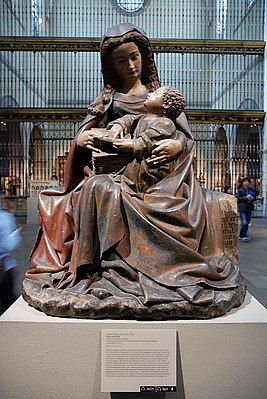 The Virgin and the Child of Poligny by the Dutch sculptor Claus de Werve, 1396–c. 1439