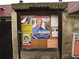Čeština: WLM promo plakát 2014 na nástěnce ve Střídce. Okres Strakonice, Česká republika.