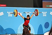 Deutsch: Gewichtheben bei den Olympischen Jugendspielen 2018; Tag 2, 10. Oktober 2018; Jungen 62 kg English: Weightlifting at the 2018 Summer Youth Olympics at 8 October 2018 – Boys' 62 kg