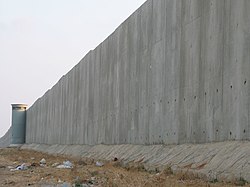 Muro que separa Cisjordania de Israel