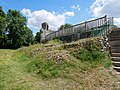 The collapsed western wall of Eynsford Castle in Eynsford. [50]