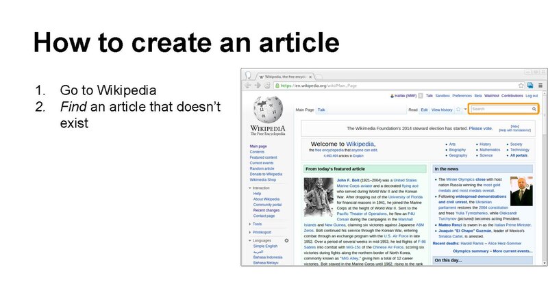 Article wikipedia