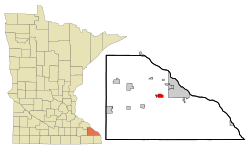 Location of Stockton, Minnesota