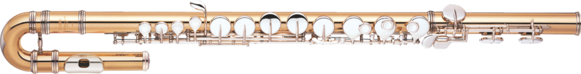 Alto flute with curved head.