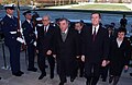 Yevgeny Primakov escorted by Secretary of Defense William S. Cohen, 1997.jpg