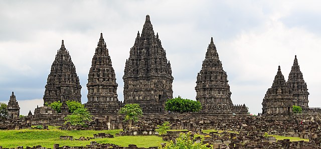 The Prambanan temple located in Java