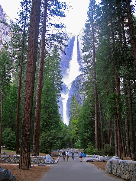 File:Yosemite Falls from valley YNP1.jpg