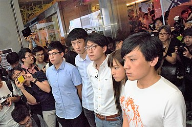 Baggio Leung and Li Tung-sing fielded their nominations as a backup plan before Edward Leung was disqualified. Youngspiration 2016 LegCo election.jpg