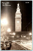 970 - Ferry Building, at Night, San Francisco