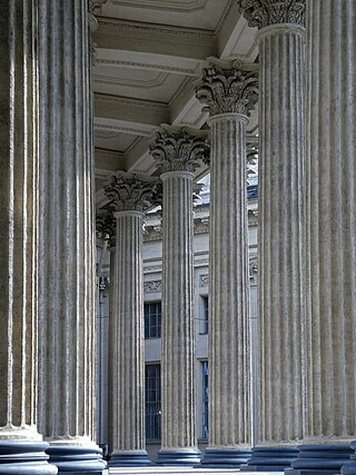 Colonnade of Kazan Cathedral, Saint Petersburg, Russia.