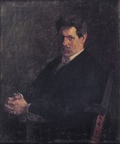 Schweitzer in 1912. Oil on canvas painting by Émile Schneider (Strasbourg Museum of Modern and Contemporary Art) (Source: Wikimedia)