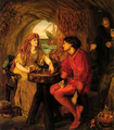 Լյուսի Մեդոքս Բրաուն, «Ֆերդինանտը և Միրանդան շախմատ են խաղում», 1871