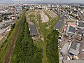 * Nomination Saint Petersburg Tovarnyi Vitebskiy railway station container yard photographed from above. Saint Petersburg, Russia. By User:Красный --Екатерина Борисова 20:50, 27 March 2024 (UTC) * Promotion It needs a serious perspective correction --Michielverbeek 21:14, 27 March 2024 (UTC)  Done Красный 16:19, 29 March 2024 (UTC)  Comment Sorry but I cannot see the improvement. In the background the left part is hanging to the right and the right part is hanging to the left. --Michielverbeek 07:39, 30 March 2024 (UTC) Checked it again with a piece of paper — chimneys on both sides are vertical, maybe, you're looking on the old version? Красный 08:57, 30 March 2024 (UTC) I don't know why the old version was appearing, but it looks indeed much better --Michielverbeek 07:08, 1 April 2024 (UTC)