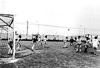הפועל תל חנן במשחק כדורגל ב-25 באפריל 1974 במגרש הכדורגל בתל חנן