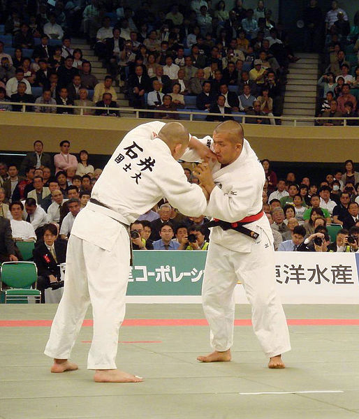 Grip fighting in the clinch and especially throwing is the primary focus in judo.