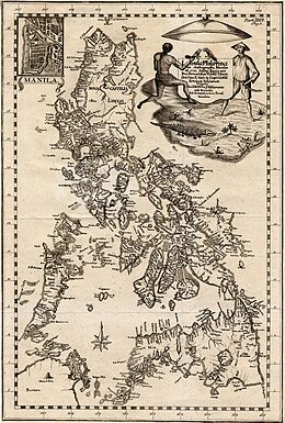 The 1774 version of the map in Latin 1774 map of the Philippine Islands.jpg