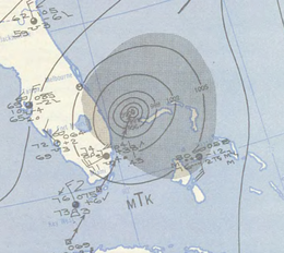 1948 Analyse de l'ouragan de Miami 6 octobre.png