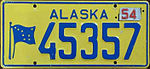 1954 Aljašská poznávací značka.jpg
