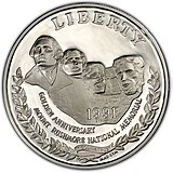 1991 Mount Rushmore Dollar (obverse).jpg