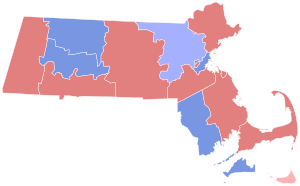 1998 Massachusetts gubernatorial election results map by county.svg