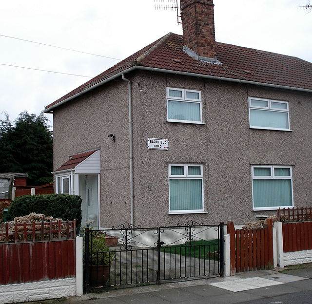 1 Blomfield Road, Liverpool, where Julia and Dykins lived