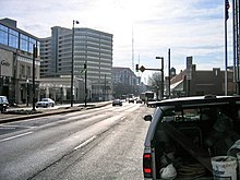 Wisconsin Avenue in Friendship Heights Village 2006 01 05 - 355 in Friendship - MD355 from S Park Ave to Western Ave, SB 3.JPG