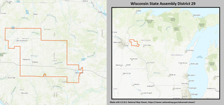 <span class="mw-page-title-main">Wisconsin's 29th Assembly district</span> American legislative district in western Wisconsin