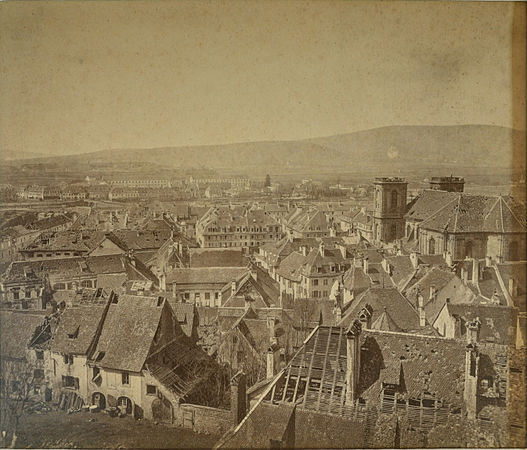 La place de Belfort au lendemain du siège de 1870-1871, par Adolphe Braun.