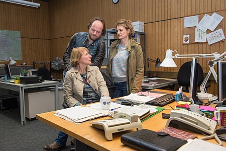 Andreas Leopold Schadt,Bayerischer Rundfunk,Dagmar Manzel,Eli Wasserscheid,Elisabeth Wasserscheid,Filmset,Franken-Tatort,Ich töte niemand,Tatort