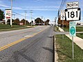 File:2021-11-04 12 00 41 View north along Pennsylvania State Route 181 (North George Street) at Beshore School Road in East Manchester Township, York County, Pennsylvania.jpg