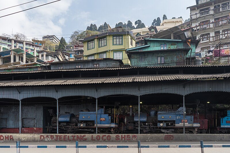 File:2024-03-05 Steam locomotives at Darjeeling railway station.jpg