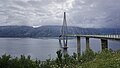 * Nomination: Helgeland bridge, Nordland, Norway --Zinnmann 09:52, 6 June 2024 (UTC) * Review Would need perspective correction (I guess the pillars are vertical in reality); also there is some CA (especially at the right side of the right pillar). --Plozessor 04:24, 7 June 2024 (UTC)