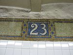 Detail of mosaic frieze 23rd Street BMT 001.JPG