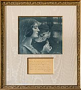 Femme aux pavots - Lithographie de Jane Atché - poème autographe de Baudelaire