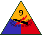 Emblema da 9ª Divisão Blindada dos EUA SSI