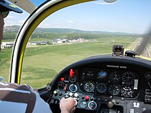 In-cockpit view of a Rallye, 2011 Aerodrome La Veze 05.jpg