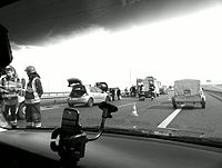 Car crash on A4