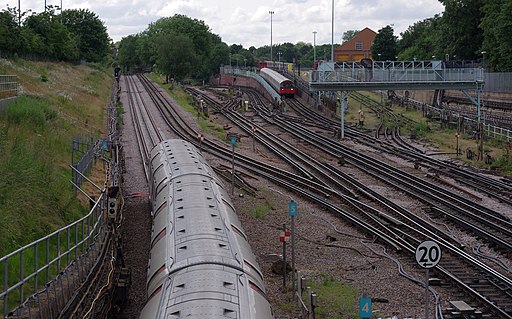 Acton Town tube station MMB 12 1973 Stock