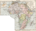 Afrika xəritəsi, 1905-ci il.