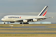 Air France was the first airline to completely remove the A380 from the fleet, followed closely by Malaysia Airlines and Thai Airways Airbus A380-800 Air France (AFR) F-HPJE - MSN 052 (9270323641).jpg
