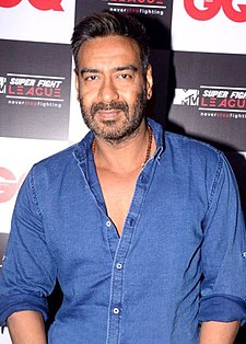 Ajay Devgn at the launch of MTV Super Fight League.jpg