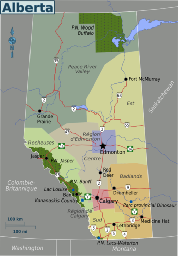 alberta canada carte