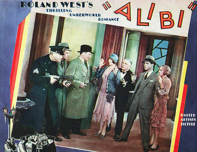 Morris (second from right) received an Oscar nomination for his performance as a gangster in Alibi (1929)
